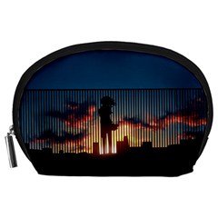 Art Sunset Anime Afternoon Accessory Pouches (large)  by BangZart