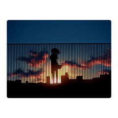 Art Sunset Anime Afternoon Double Sided Flano Blanket (mini)  by BangZart