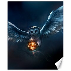 Owl And Fire Ball Canvas 16  X 20   by BangZart