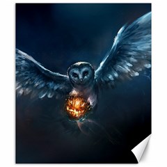 Owl And Fire Ball Canvas 20  X 24   by BangZart