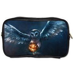 Owl And Fire Ball Toiletries Bags 2-side by BangZart