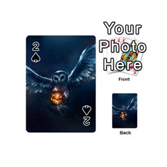 Owl And Fire Ball Playing Cards 54 (mini)  by BangZart