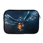 Owl And Fire Ball Apple MacBook Pro 17  Zipper Case Front