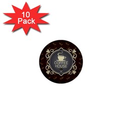 Coffee House 1  Mini Buttons (10 Pack) 