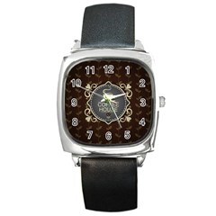 Coffee House Square Metal Watch by BangZart