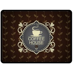 Coffee House Fleece Blanket (large)  by BangZart