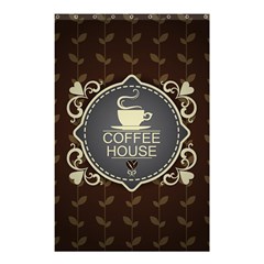 Coffee House Shower Curtain 48  X 72  (small)  by BangZart