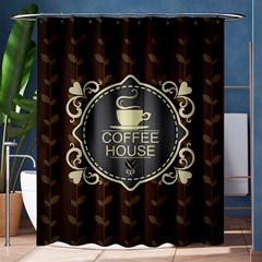 Coffee House Shower Curtain 60  X 72  (medium)  by BangZart