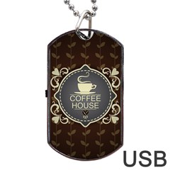 Coffee House Dog Tag Usb Flash (one Side) by BangZart