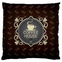 Coffee House Large Cushion Case (two Sides) by BangZart