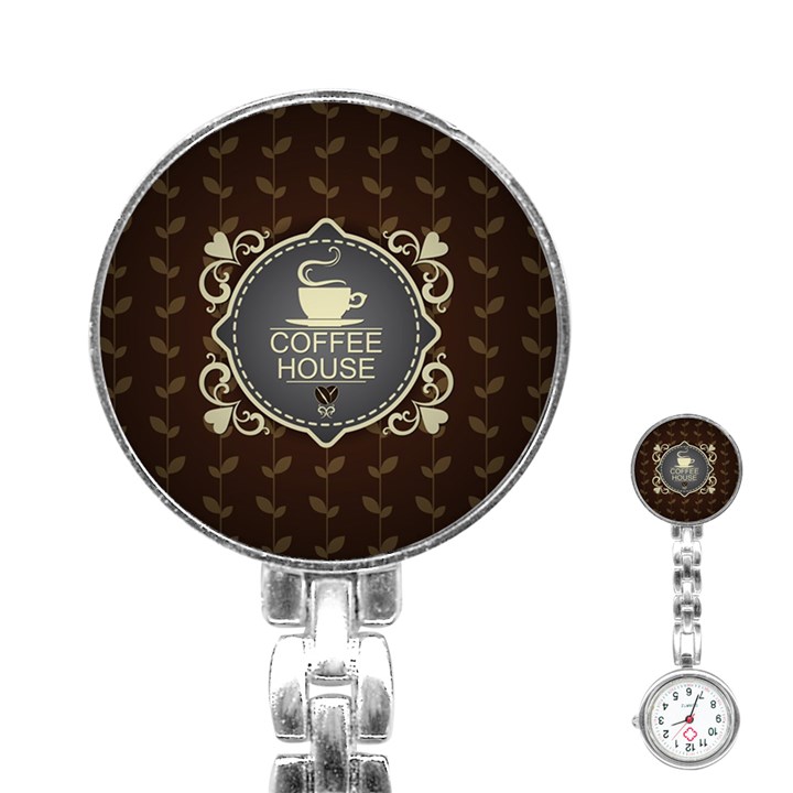 Coffee House Stainless Steel Nurses Watch