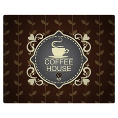 Coffee House Double Sided Flano Blanket (medium)  by BangZart