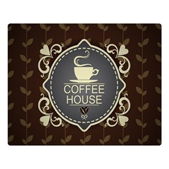 Coffee House Double Sided Flano Blanket (large)  by BangZart