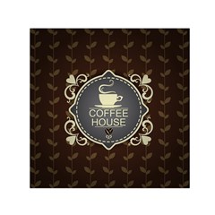 Coffee House Small Satin Scarf (square) by BangZart