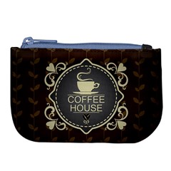 Coffee House Large Coin Purse