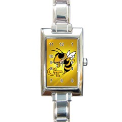 Georgia Institute Of Technology Ga Tech Rectangle Italian Charm Watch by BangZart