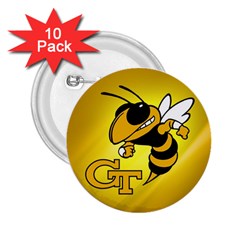 Georgia Institute Of Technology Ga Tech 2 25  Buttons (10 Pack)  by BangZart