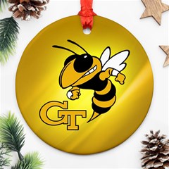 Georgia Institute Of Technology Ga Tech Round Ornament (two Sides) by BangZart