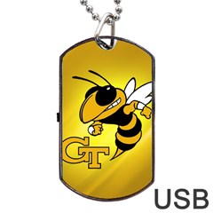 Georgia Institute Of Technology Ga Tech Dog Tag Usb Flash (one Side) by BangZart