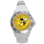 Georgia Institute Of Technology Ga Tech Round Plastic Sport Watch (L) Front