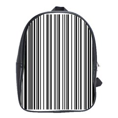 Barcode Pattern School Bags(large)  by BangZart