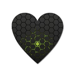 Green Android Honeycomb Gree Heart Magnet