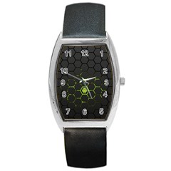 Green Android Honeycomb Gree Barrel Style Metal Watch by BangZart