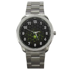 Green Android Honeycomb Gree Sport Metal Watch