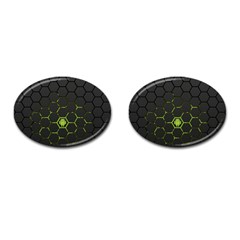 Green Android Honeycomb Gree Cufflinks (Oval)