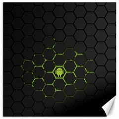 Green Android Honeycomb Gree Canvas 20  x 20  