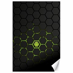 Green Android Honeycomb Gree Canvas 20  x 30  