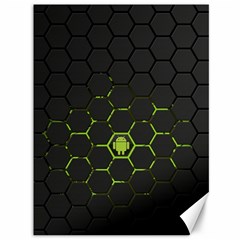 Green Android Honeycomb Gree Canvas 36  x 48  