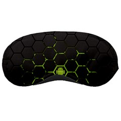 Green Android Honeycomb Gree Sleeping Masks by BangZart