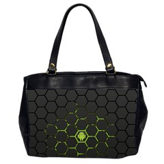 Green Android Honeycomb Gree Office Handbags (2 Sides) 