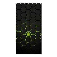 Green Android Honeycomb Gree Shower Curtain 36  x 72  (Stall) 