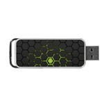 Green Android Honeycomb Gree Portable USB Flash (One Side) Front