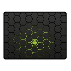 Green Android Honeycomb Gree Double Sided Fleece Blanket (Small) 