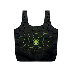 Green Android Honeycomb Gree Full Print Recycle Bags (S) 