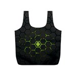 Green Android Honeycomb Gree Full Print Recycle Bags (S)  Back