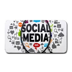 Social Media Computer Internet Typography Text Poster Medium Bar Mats by BangZart