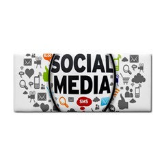 Social Media Computer Internet Typography Text Poster Cosmetic Storage Cases