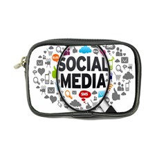 Social Media Computer Internet Typography Text Poster Coin Purse by BangZart