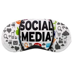 Social Media Computer Internet Typography Text Poster Sleeping Masks