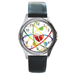 Love Round Metal Watch by BangZart