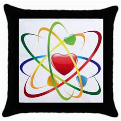 Love Throw Pillow Case (black)