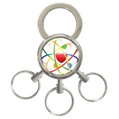 Love 3-ring Key Chains by BangZart