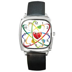 Love Square Metal Watch