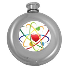 Love Round Hip Flask (5 Oz) by BangZart