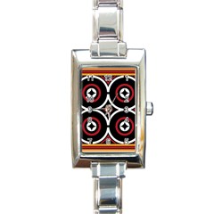 Toraja Pattern Ne limbongan Rectangle Italian Charm Watch by BangZart