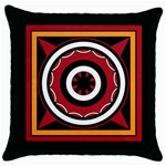 Toraja Pattern Pa barre Allo Throw Pillow Case (Black) Front